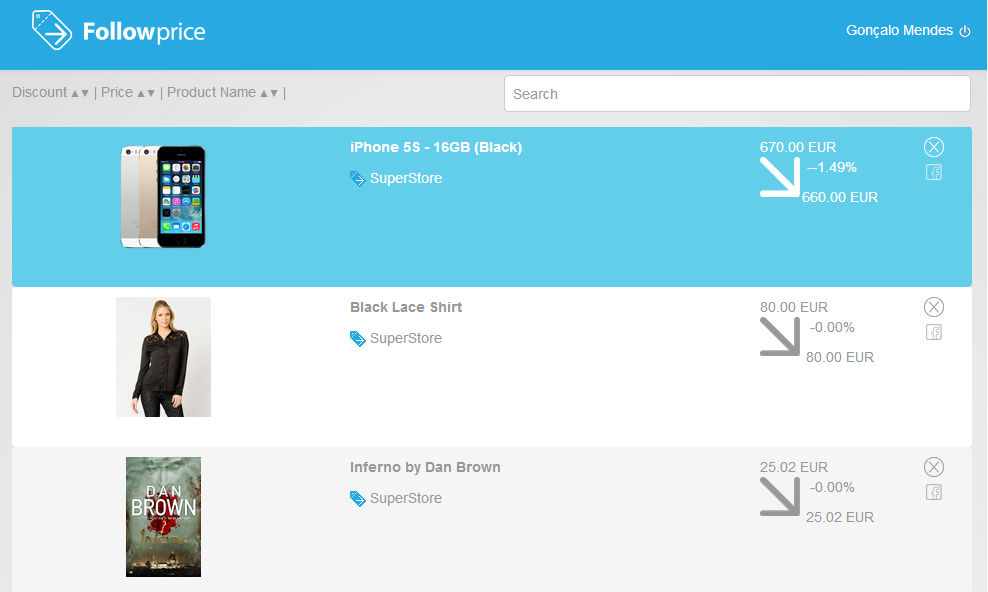 Followprice integration